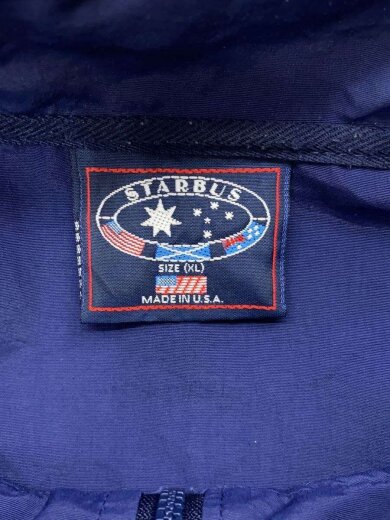 商品画像：USA製/襟周り汚れ有/STARBUS/ナイロンジャケット/XL/ナイロン/BLU 3