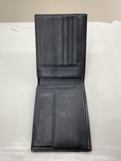 商品画像：コイン収納ヨゴレ/2つ折り財布/レザー/BLK/無地/メンズ 4