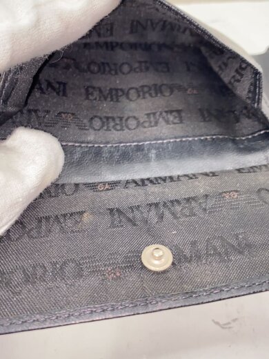 商品画像：コイン収納ヨゴレ/2つ折り財布/レザー/BLK/無地/メンズ 5