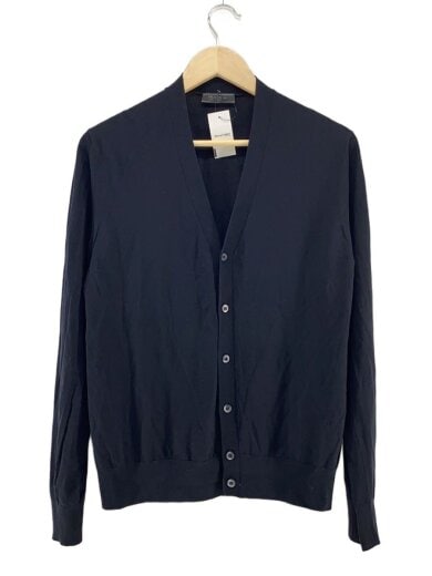 商品画像：カーディガン(薄手)/48/ウール/BLK/無地/UMC310 1