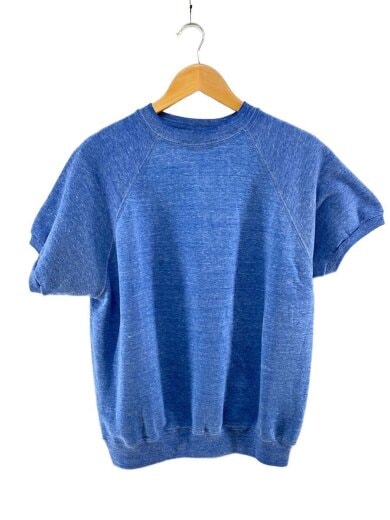商品画像：スウェット/--/ポリエステル/BLU/60s/杢目//T字/ラグラン/丸銅リブ 1