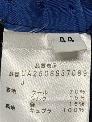 商品画像：テーラードジャケット/3B/本切羽/背抜/44/ウールシルク/NVY/UA2500SS37089 4