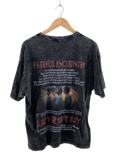 商品画像：Tシャツ/L/コットン/GRY/“WORK OF FICTION”SILENT NIGHT// 2