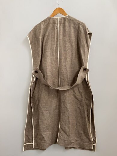 商品画像：ジレベスト/38/リネン/BRW/LINEN COTTON BASKET GILET 2