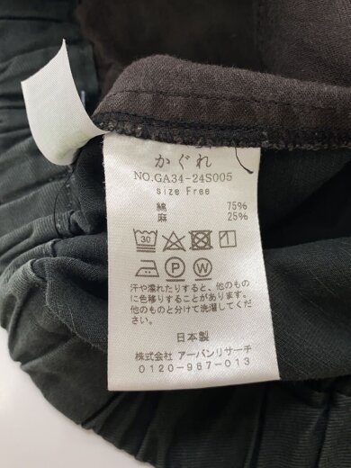 商品画像：ボトム/FREE/コットン/BLK/無地/GA34-24S005 4