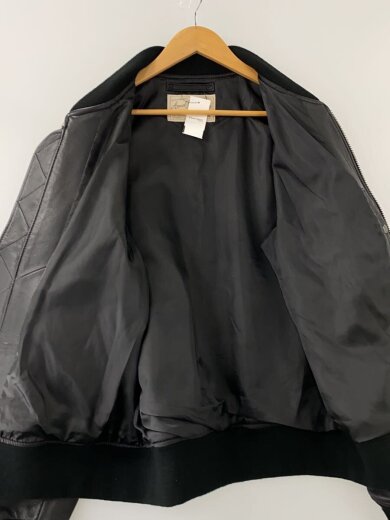 商品画像：18AW　レザーMA-1/前身頃汚れ有/XXL/山羊革/BLK/無地/6181067// 3