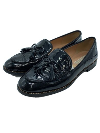 商品画像：INTER CHAUSSURES/タッセルリボンエナメルモカシューズ/37/BLK/レザー// 1