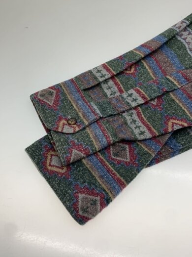 画像：L.L.Beanネルシャツ/M/コットン/GRN/80-90s/USA製5