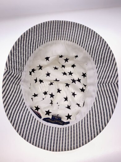 商品画像：バケットハット/S/コットン/WHT/ストライプ/メンズ 4