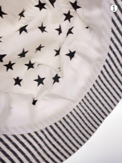 商品画像：バケットハット/S/コットン/WHT/ストライプ/メンズ 7