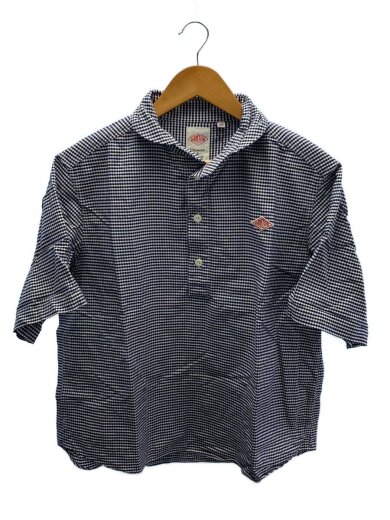 商品画像：半袖シャツ/38/コットン/NVY/ギンガムCK/JD-3565 1