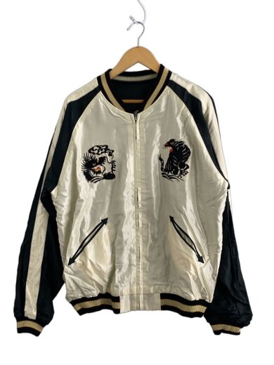 Mid 1950s STYLE ACETATE SOUVENIR JACKET/XXL/BLK/TT15877//
