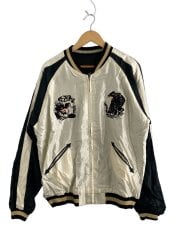 Mid 1950s STYLE ACETATE SOUVENIR JACKET/XXL/BLK/TT15877//