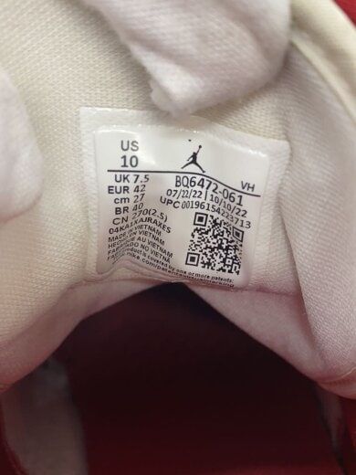 商品画像：ハイカットスニーカー/27cm/WHT/BQ6472-061/つま先ソール割れ有 5