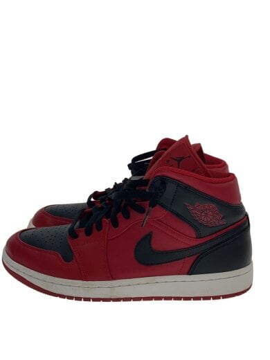 商品画像：AIR JORDAN 1 MID_エア ジョーダン 1 ミッド/27.5cm/RED/ポリエステル 1