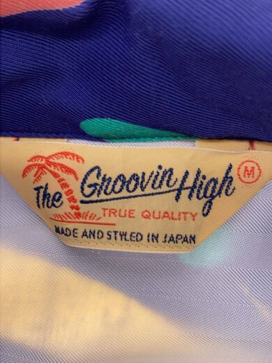 商品画像：長袖シャツ/XL/レーヨン/NVY/総柄 3