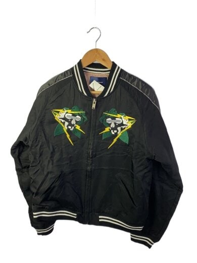 商品画像：16ss/キルティングスカル刺繍/スカジャン/3/レーヨン/BLK/JUQ4203 1