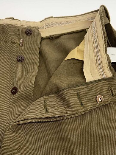商品画像：60s/フランス軍/ラインスラックストラウザーセレモニーボトム/88/コットン/KHK 3