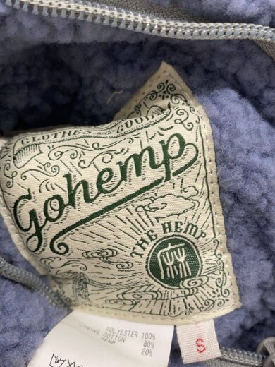 商品画像：フリースジャケット/S/ヘンプ/BLU/C-OS-9135 3