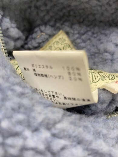 商品画像：フリースジャケット/S/ヘンプ/BLU/C-OS-9135 4