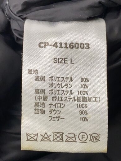 商品画像：ダウンジャケット/L/ポリエステル/BLK/CP-4116003 4
