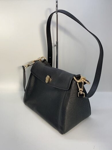 商品画像：ショルダーバッグ/レザー/BLK/無地/WB00894 2