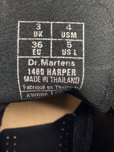 商品画像：レースアップブーツ/UK3/BLK/1460 HARPER 5