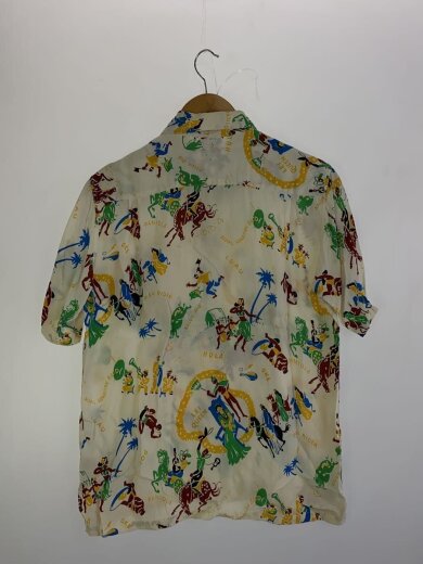 商品画像：アロハシャツ/S/レーヨン/WHT/総柄/SS38102 2