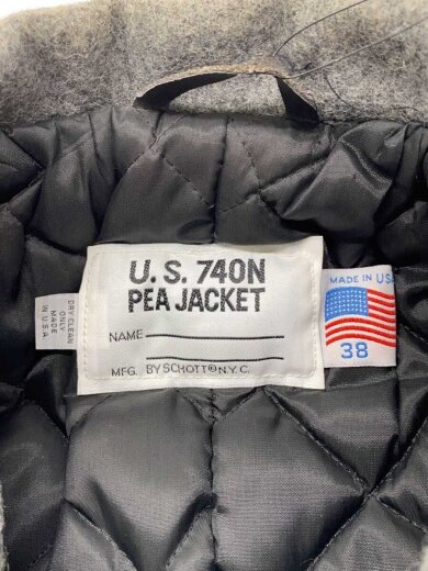 商品画像：テーラードジャケット/38/ウール/GRY/無地/740N 3