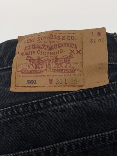 商品画像：ストレートパンツ/30/コットン/BLK/501-0660// 4