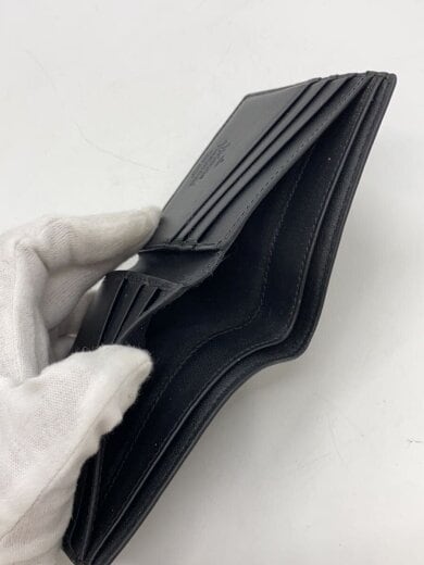 商品画像：2つ折り財布/レザー/BLK/メンズ/51010016 5