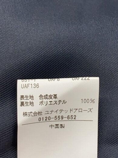 商品画像：レザージャケット・ブルゾン/M/フェイクレザー/BLK/無地/8025-1-860054// 5