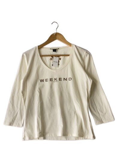 商品画像：長袖Tシャツ/L/コットン/WHT/プリント// 1