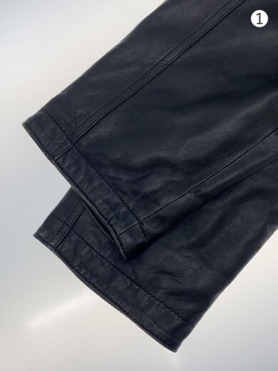 商品画像：90s/フーデットレザージャケット・ブルゾン/L/レザー/BLK/C-TK1583// 4