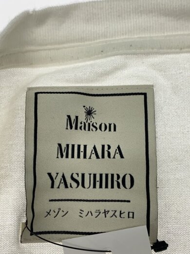 画像：MIHARA YASUHIRO長袖Tシャツ/XL/コットン/WHT/J12LT5513