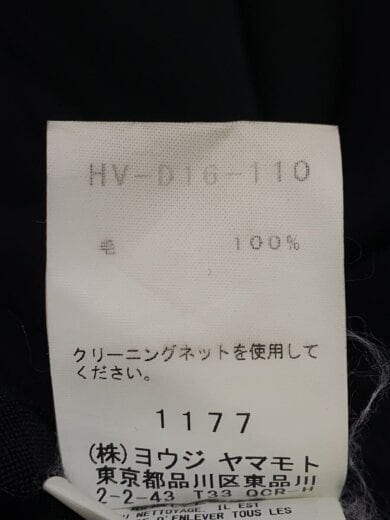 商品画像：コート/1/ウール/BLK/HV-D16-110// 5