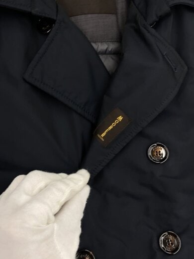 商品画像：ダウンコート/42/ポリエステル/NVY/EMIDIO-KM/ライナー欠品/首回り変色有// 7