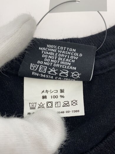 商品画像：Tシャツ/M/コットン/BLK 4