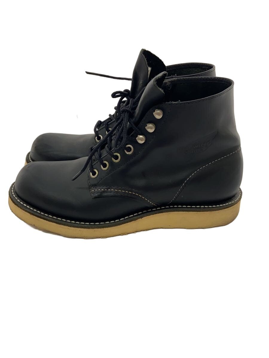RED WING / レースアップブーツ・6インチクラシックプレーントゥ/US6/BLK/レザー
