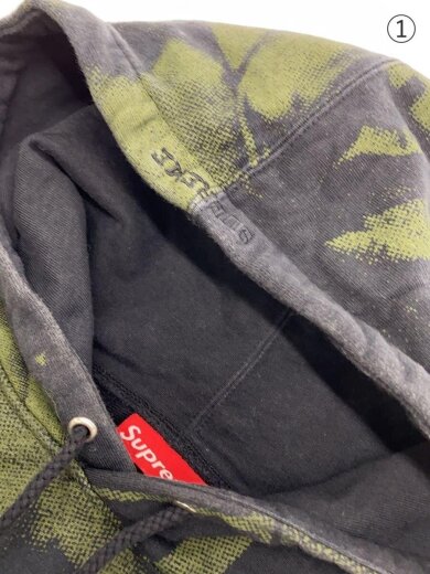 商品画像：MALCOLM X HOODED SWEATSHIRT/M/コットン/GRN/総柄 6