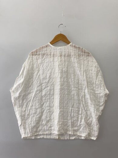 商品画像：シャドウチェックブラウス/FREE/コットン/WHT/チェック/GA45-23M017// 2