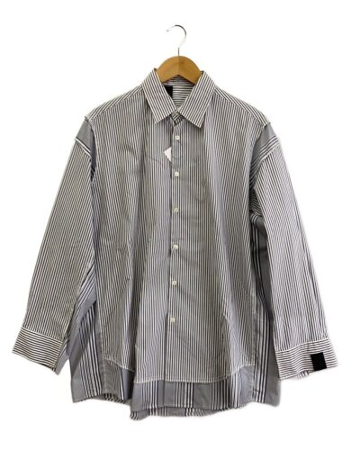 商品画像：SHIRT - Bl Stripe/38/ナイロン/BLU/ストライプ/2231-SH25-013// 1