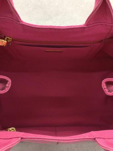 画像：PRADAカナパ/トートバッグ/キャンバス/PNK/無地/canapa/peonia/bn2642/スレ有6