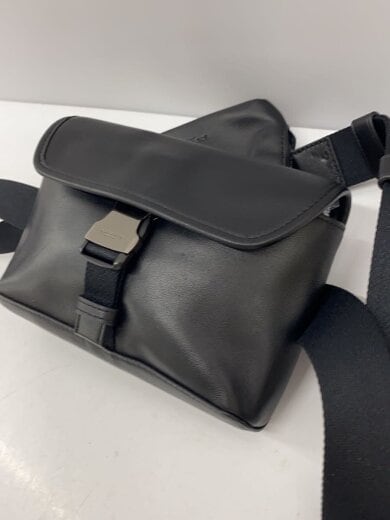 商品画像：ダブルベルトバッグ/ショルダーバッグ/レザー/BLK/6320// 2