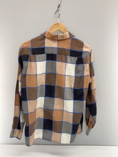 商品画像：50s 60s/開襟/オンブレ/長袖シャツ/M/コットン/マルチカラー/チェック 2