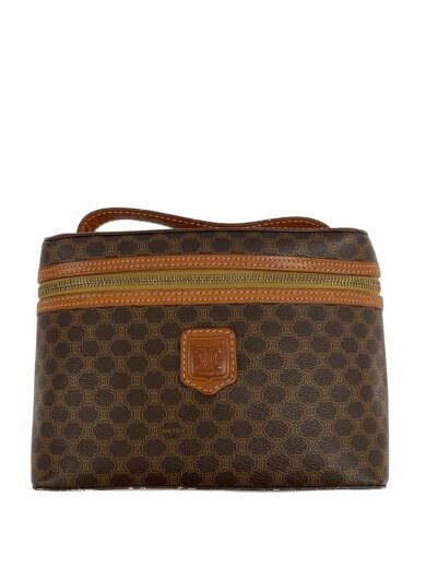 商品画像：バニティ/ハンドバッグ/PVC/BRW/総柄 1