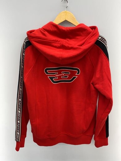 商品画像：ジップパーカー/M/コットン/RED/A06610// 2