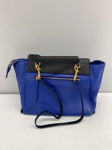 画像：CELINEベルトバッグ/ショルダーバッグ/レザー/BLU3