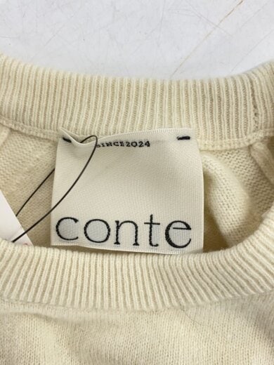 商品画像：conte/ウール クルーネックニット/FREE/ウール/WHT 3