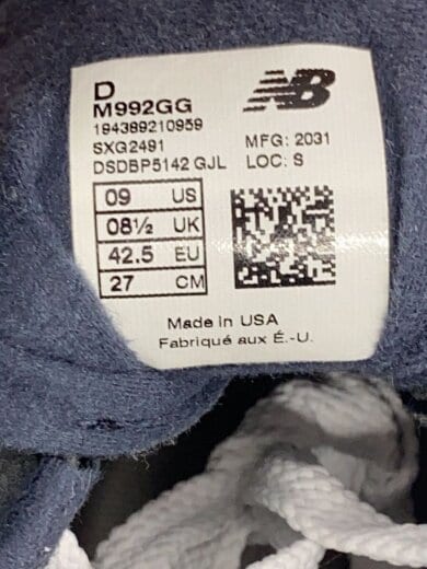 商品画像：M992/ネイビー/27cm/NVY 5